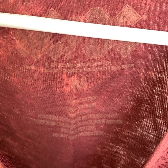 ACDC Burgundy Acid Wash Tank Top - Picture 3 of 4